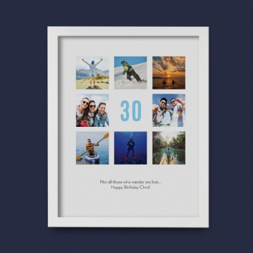 Personalised 30th Birthday Photo Prints
