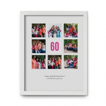 Personalised 60th Birthday Photo Prints