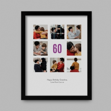 Personalised 60th Birthday Photo Prints
