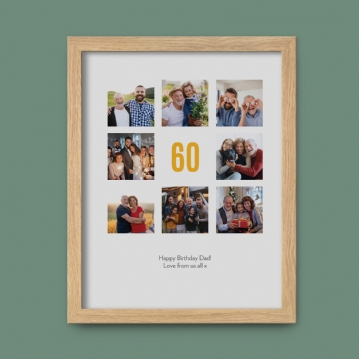Personalised 60th Birthday Photo Prints