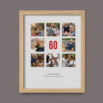 Personalised 60th Birthday Photo Prints