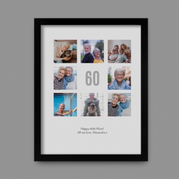 Personalised 60th Birthday Photo Prints