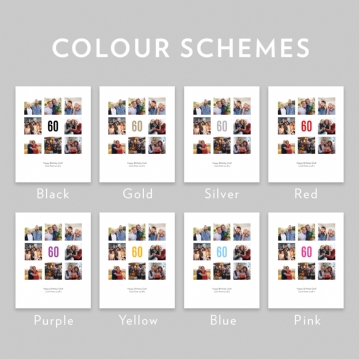 Personalised 60th Birthday Photo Prints
