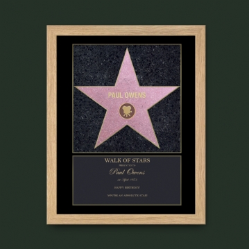 Personalised Walk of Stars Print