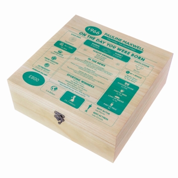 Personalised The Day You Were Born - 60th Birthday Keepsake Box
