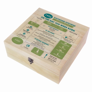 Personalised The Day You Were Born - 70th Birthday Keepsake Box