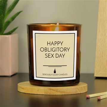 Happy Obligitory Sex Day Candle