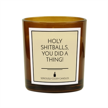 Holy Shitballs, You Did a Thing Candle