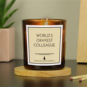 World’s Okayest Colleague Candle