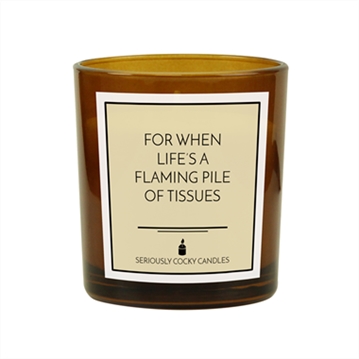 For When Life’s a Flaming Pile of Tissues Candle