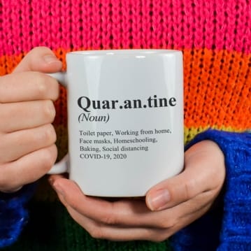 Quarantine Dictionary Definition Mug