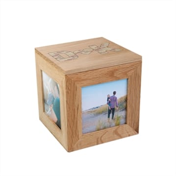 Personalised Couple's Letter Wooden Photo Box