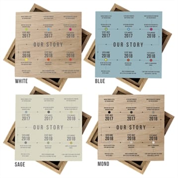 Personalised Our Story Wooden Box