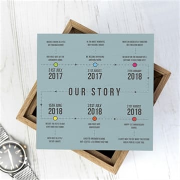 Personalised Our Story Wooden Box