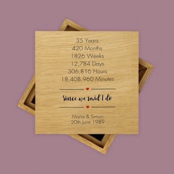 Since We Said 'I Do' Personalised Photo Box