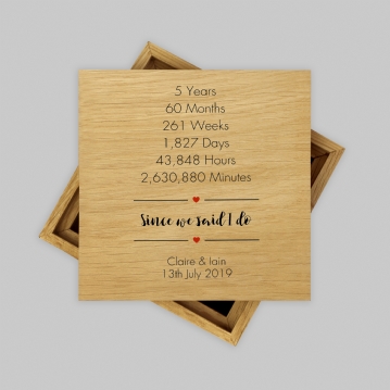Since We Said 'I Do' Personalised Photo Box