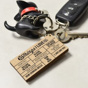 10 Things I Love About You Personalised Keyring