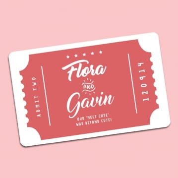 Personalised Cinema Ticket Wallet Insert | Find Me A Gift