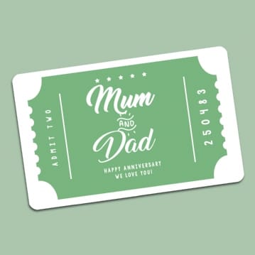 Personalised Cinema Ticket Wallet Insert | Find Me A Gift