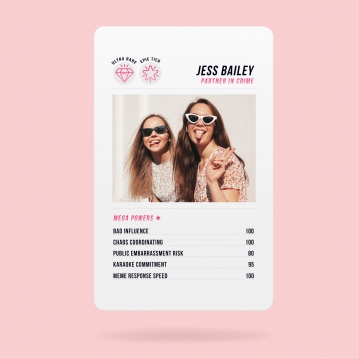 Personalised Top Scorecard Wallet/Purse Insert