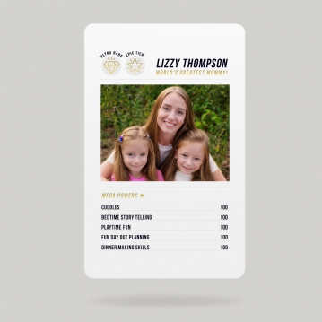 Personalised Top Scorecard Wallet/Purse Insert