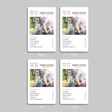 Personalised Top Scorecard Wallet/Purse Insert