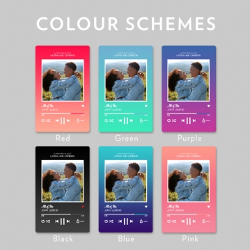 Personalised Music Streaming Wallet Inserts