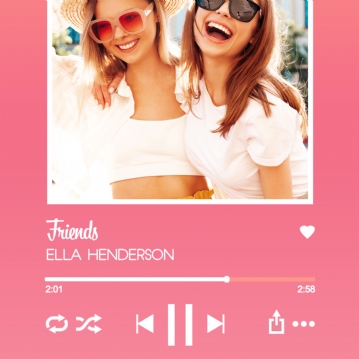 Personalised Music Streaming Wallet Inserts