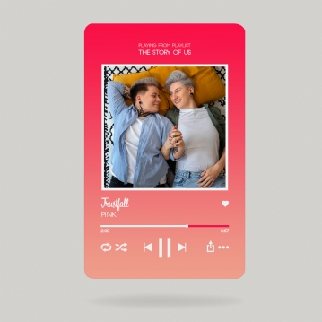 Personalised Music Streaming Wallet Inserts