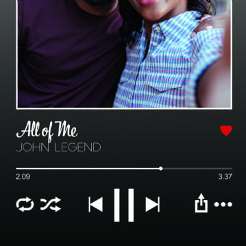 Personalised Music Streaming Wallet Inserts