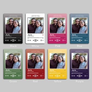 Personalised Music Streaming Wallet Inserts