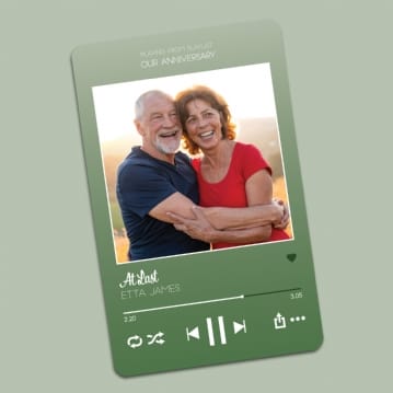Personalised Music Streaming Wallet Inserts