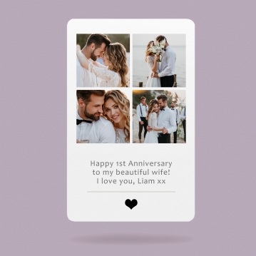 Personalised Photo Celebration Wallet/Purse Insert