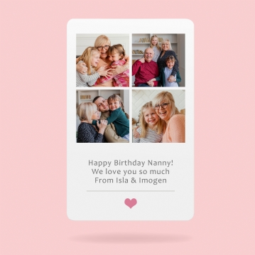 Personalised Photo Celebration Wallet/Purse Insert