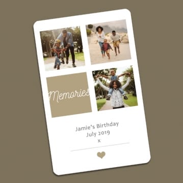 Personalised Photo Celebration Wallet/Purse Insert