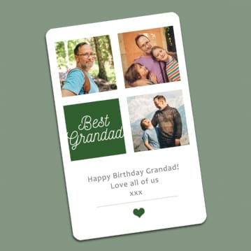 Personalised Photo Celebration Wallet/Purse Insert