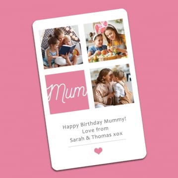 Personalised Photo Celebration Wallet/Purse Insert