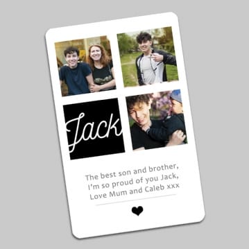 Personalised Photo Celebration Wallet/Purse Insert