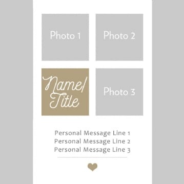 Personalised Photo Celebration Wallet/Purse Insert