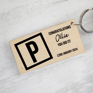 Personalised Passed Your Driving Test Keyring