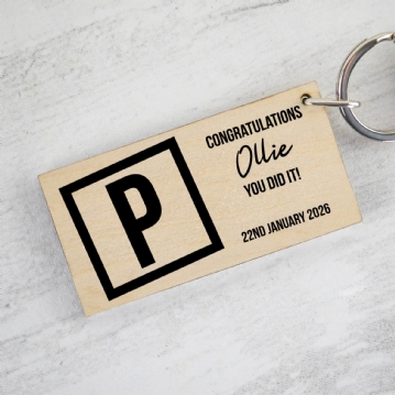 Personalised Passed Your Driving Test Keyring