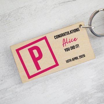 Personalised Passed Your Driving Test Keyring