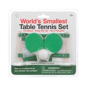 Worlds Smallest Table Tennis