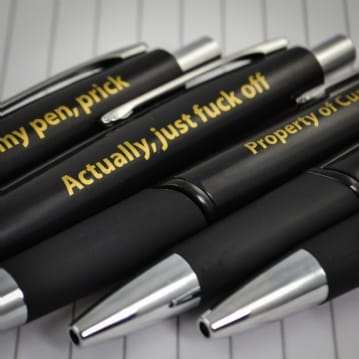 Offensive Ball Point Pens