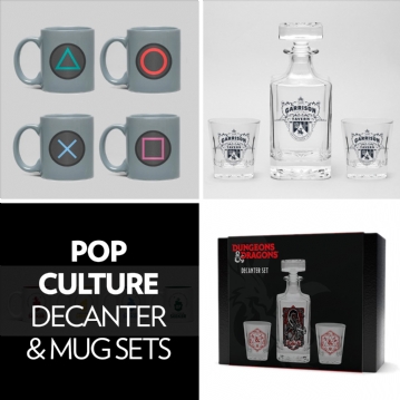Licensed Pop Culture Decanter/Mug Sets
