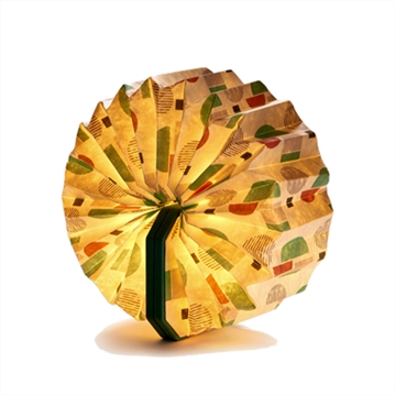 Velvet Accordian Lamps