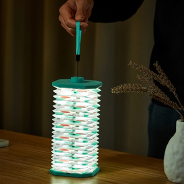 Velvet Accordian Lamps