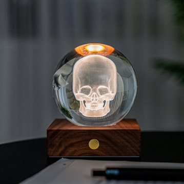 Skull Amber Crystal Light