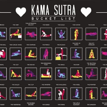 100 Kama Sutra Scratch Off Bucket List | Find Me A Gift