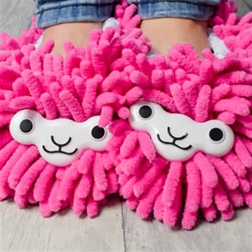 Pink best sale llama slippers